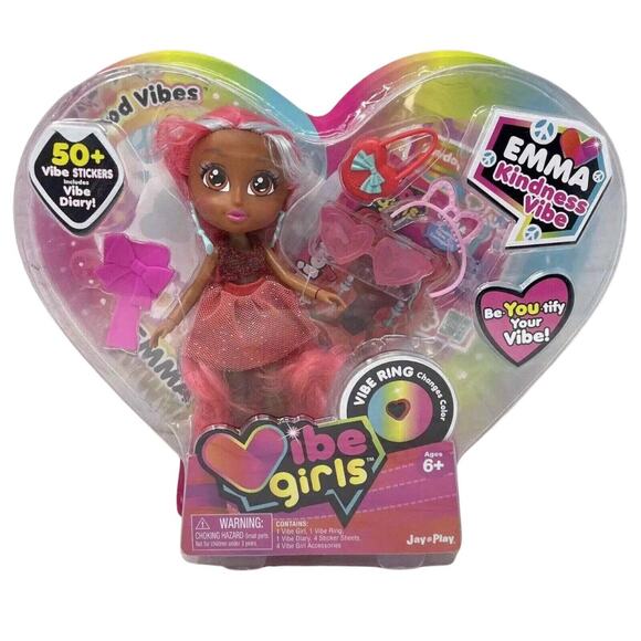 Vibe Girls Doll Emma Kindness Accessories 50 Stickers Vibe Diary NEW - Picture 1 of 10